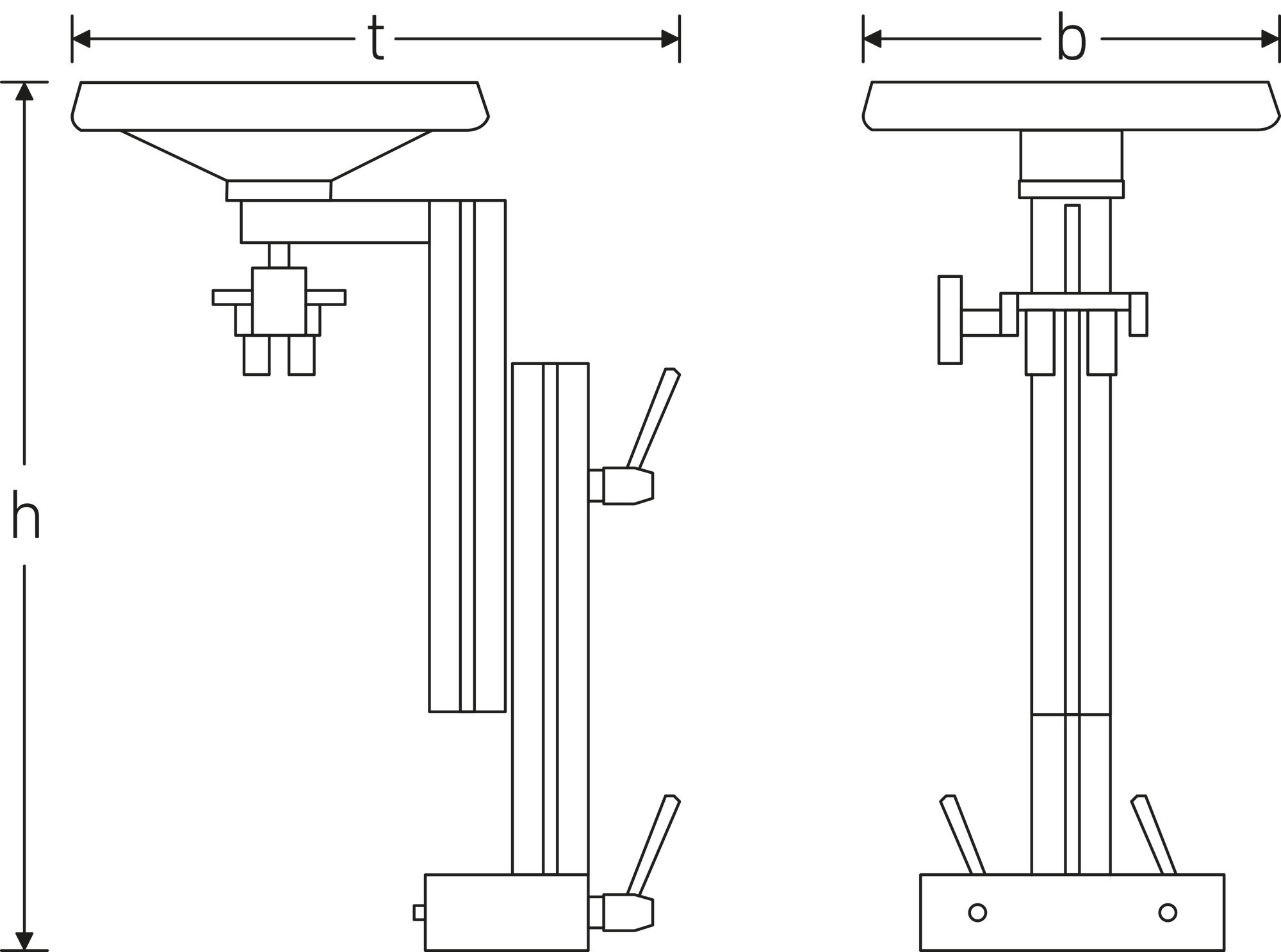 Test attachment for torque screwdrivers
