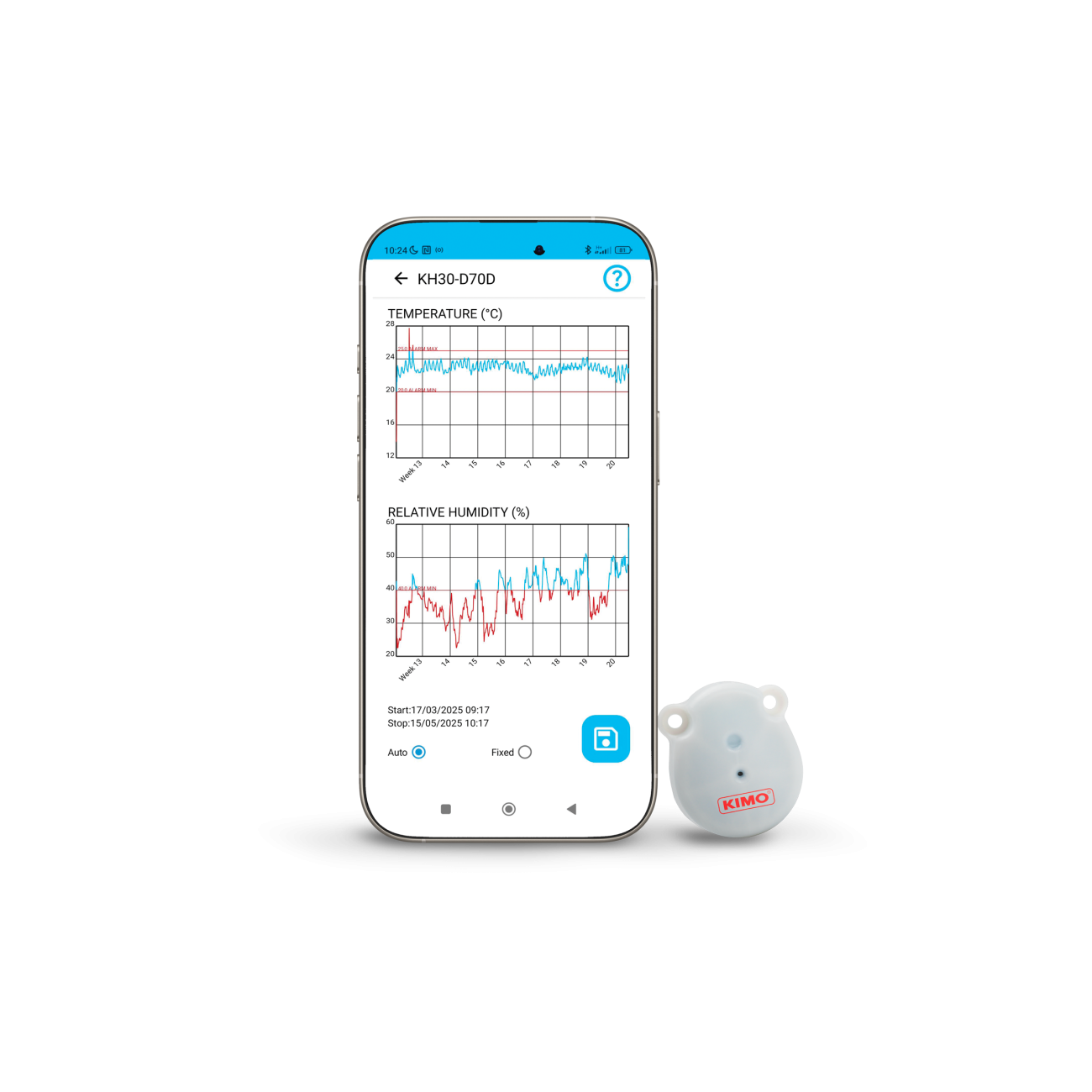 무선 온습도 데이터로거 Compact autonomous data logger 