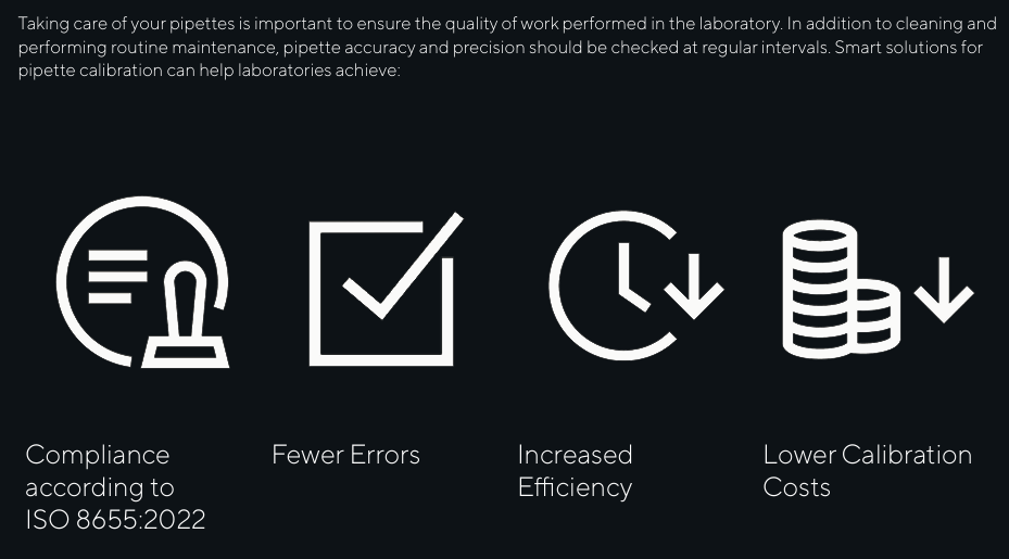 질량 KOLAS Pipette Calibration  Solutions